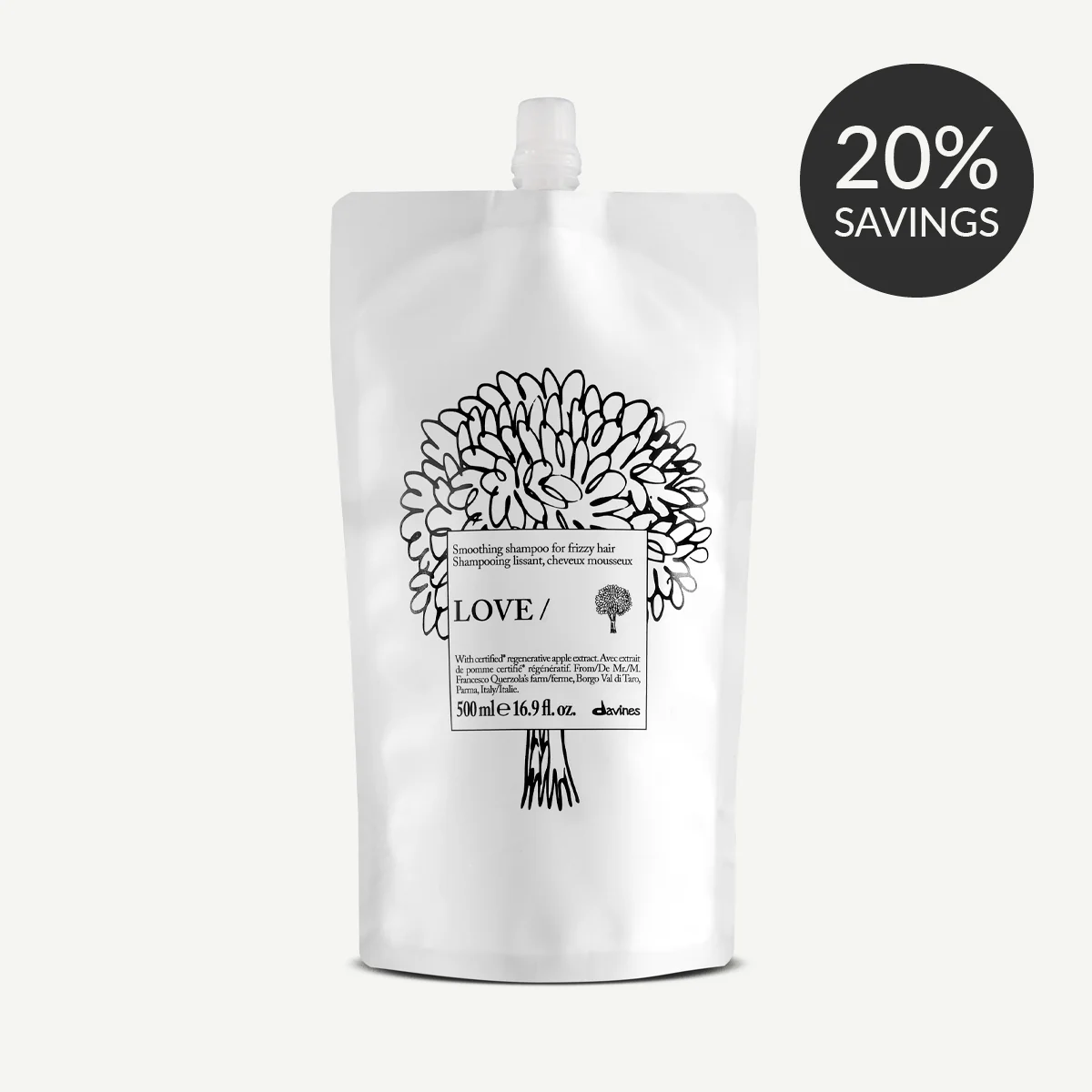 Davines Love Smooth Shampoo Refill 500 ml at Monarch Studio San Diego